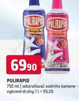 Terno Pulirapid 750 ml odstraňovač vodního kamene vybrané druhy nabídka