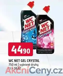 Terno WC net gel crystal 750 ml vybrané druhy nabídka