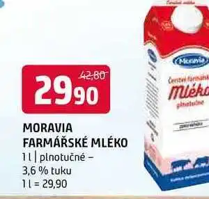 Terno Moravia farmářské mléko 1l plnotučné 3,6% tuku nabídka