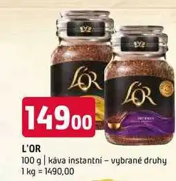 Terno L'OR 100 g káva instantní vybrané druhy nabídka