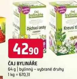 Terno Čaj bylináře 64g bylinný vybrané druhy nabídka