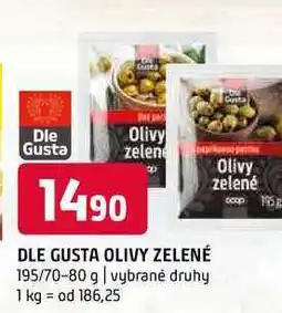 Terno Dle gusta olivy zelené 195/70-80 g vybrané druhy nabídka