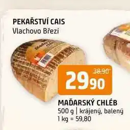 Terno Maďarský chléb 500 g krájený, balený nabídka