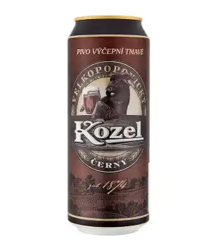 Terno Velkopopovický Kozel Černý, tmavé výčepní pivo (plechovka) 0,5l 0.5l nabídka