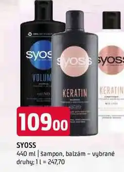 Terno Syoss 440 ml šampon, balzám vybrané druhy nabídka