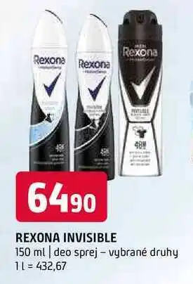 Terno Rexona 150 ml deo sprej vybrané druhy nabídka