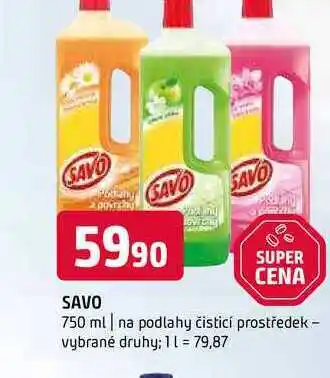 Terno Savo 750 ml na podlahy čisticí prostředek vybrané druhy nabídka