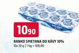 Terno Ranko smetana do kávy 10% 10x 10 g nabídka