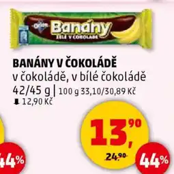 Penny Market Banány v čokoládě nabídka