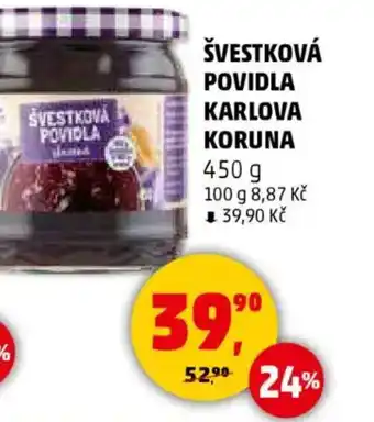 Penny Market Švestková povidla karlova koruna nabídka