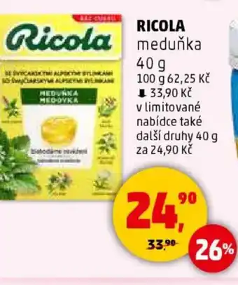 Penny Market RICOLA medunka nabídka