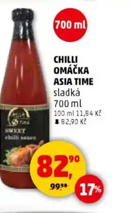 Penny Market Chilli omáčka asia time sladká nabídka