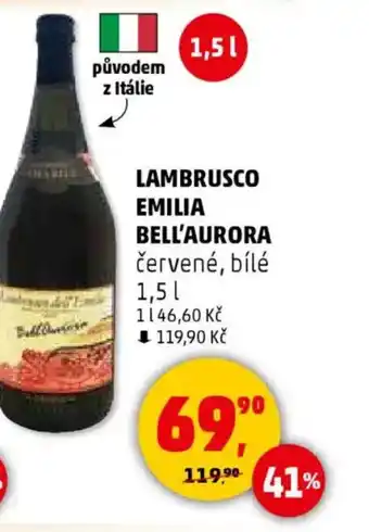 Penny Market Lambrusco emilia bell'aurora nabídka