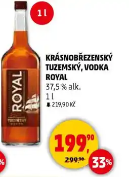 Penny Market Krásnobřezenský tuzemský, vodka nabídka