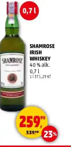 Penny Market Shamrose irish whiskey nabídka