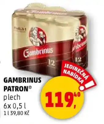 Penny Market GAMBRINUS PATRON nabídka