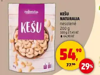 Penny Market Kešu naturalia nesolené nabídka