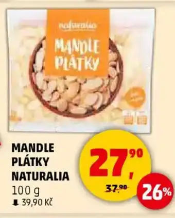 Penny Market Mandle plátky naturalia nabídka