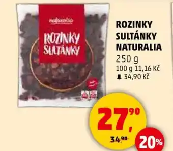 Penny Market Rozinky sultánky naturalia nabídka