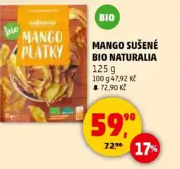 Penny Market Mango sušené bio naturalia nabídka