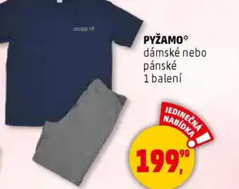 Penny Market Pyžamo dámské nebo pánské nabídka