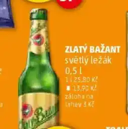 Penny Market ZLATÝ BAŽANT světlý ležák nabídka