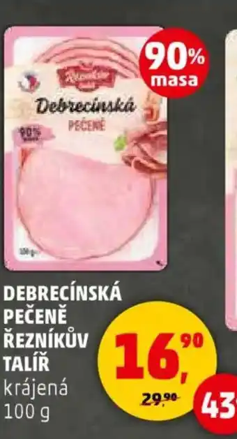 Penny Market Debrecínská pečeně řezníkův talíř krájená nabídka