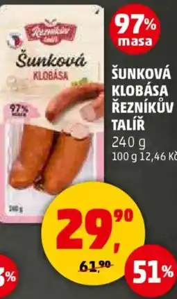 Penny Market Šunková klobása řezníkův talíř nabídka