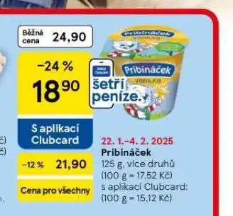 Tesco Pribináček nabídka