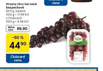 Tesco Hrozny révy vinné červené bezpeckové nabídka