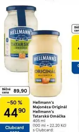 Tesco Hellmann´s tatarská omáčka, majonéza nabídka