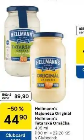 Tesco Hellmann´s tatarská omáčka, majonéza nabídka