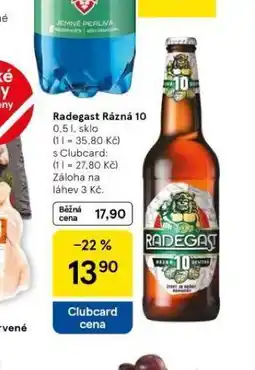 Tesco Pivo radegast rázná 10 nabídka