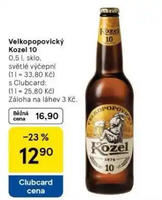 Tesco Pivo velkopopovický kozel 10 nabídka