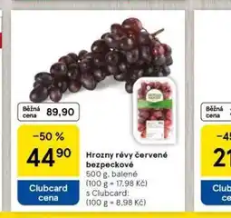 Tesco Hrozny révy červené bezpcekové nabídka