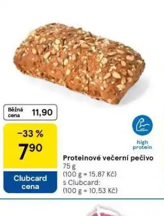 Tesco Proteinové večerní pečivo nabídka