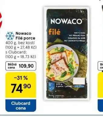 Tesco Nowaco filé porce nabídka