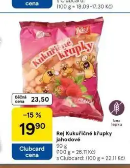 Tesco Rej kukuřičné křupky jahodové nabídka