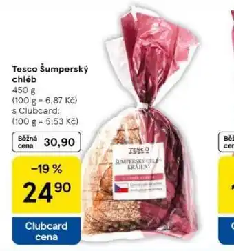 Tesco Tesco šumperský chléb nabídka