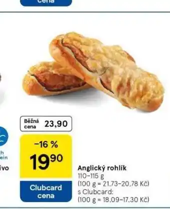 Tesco Anglický rohlík nabídka