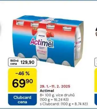 Tesco Actimel nabídka