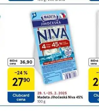 Tesco Madeta jihočeská niva 45% nabídka