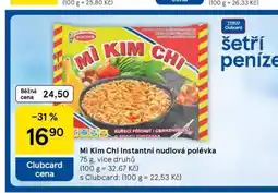 Tesco Mi kim chi instantní nudlová polévka nabídka