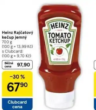 Tesco Heinz rajčatový kečup jemný nabídka