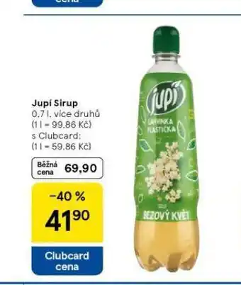 Tesco Jupí sirup nabídka