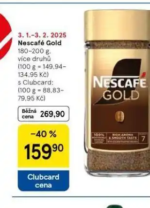 Tesco Nescafé gold nabídka