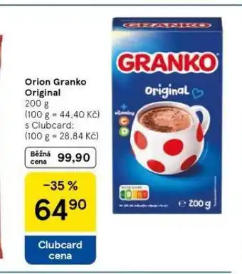 Tesco Orion granko original nabídka