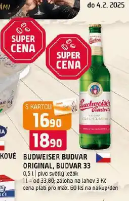 Terno Pivo budvar 33 nabídka