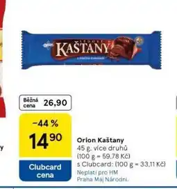 Tesco Orion kaštany nabídka