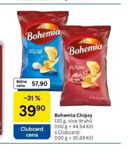 Tesco Bohemia chips nabídka